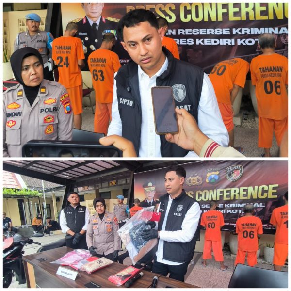 Satreskrim Polres Kediri Kota Ungkap 2 Kasus Pencabulan Anak Dibawah Umur Diantara Enam Kasus Kriminal Selama November 2025