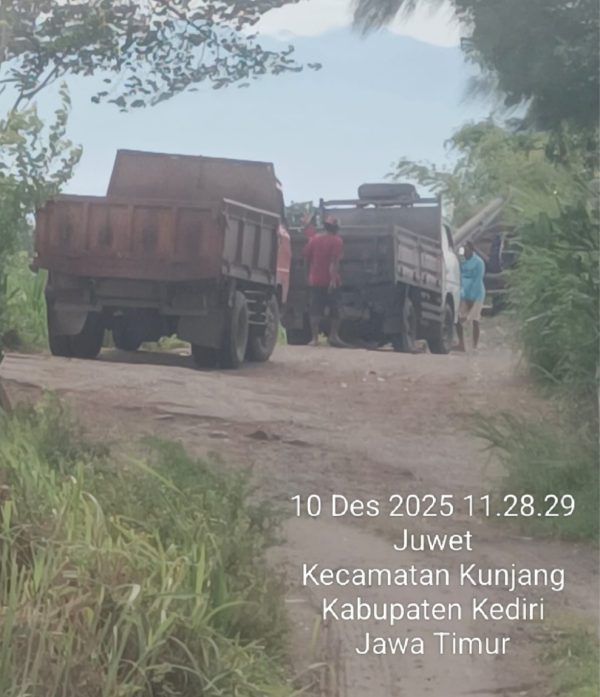 Diduga Tambang Sedot Pasir Ilegal di Desa Juwet, Kunjang Kediri, Aparat Diminta Bertindak Tegas