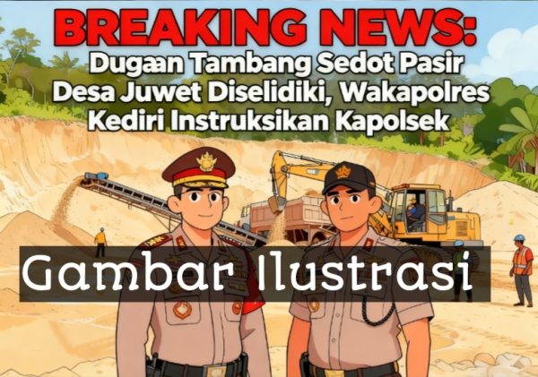 BREAKING NEWS: Dugaan Tambang Sedot Pasir Desa Juwet Diselidiki, Wakapolres Kediri Instruksikan Kapolsek