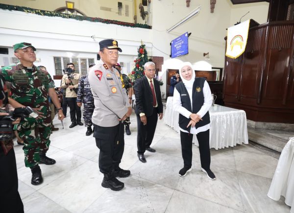 Kapolda Jatim dan Forkopimda Tinjau Gereja di Surabaya, Pastikan Ibadah Natal Aman