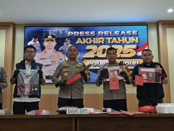 Rilis Akhir Tahun 2025 Polres Kediri: Penyelesaian Perkara Capai 93,9 Persen