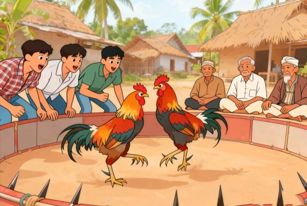 Sabung Ayam Diduga Beroperasi Terbuka di Sananwetan, Publik Pertanyakan Diamnya Aparat