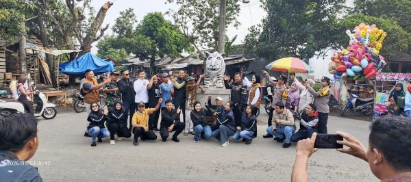 Kapolres Kediri Tinjau Patung Macan Putih Balongjeruk yang Viral