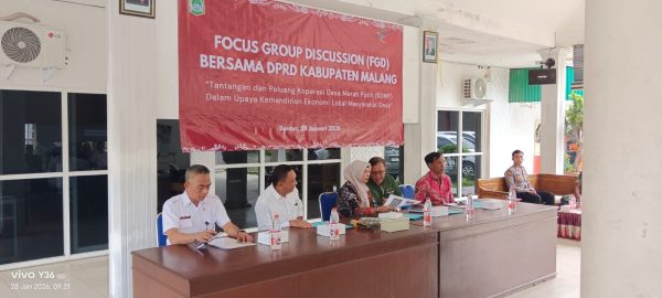 Forum Diskusi Bersama DPRD Kabupaten Malang Bahas Tantangan dan Peluang Koperasi Desa Merah Putih