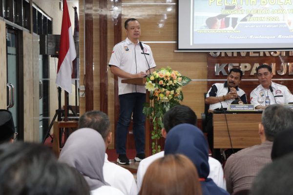 Pelatihan Pelatih Bola Voli 2026 Resmi Dibuka, Kapolres Malang Tekankan Pembinaan Berkelanjutan