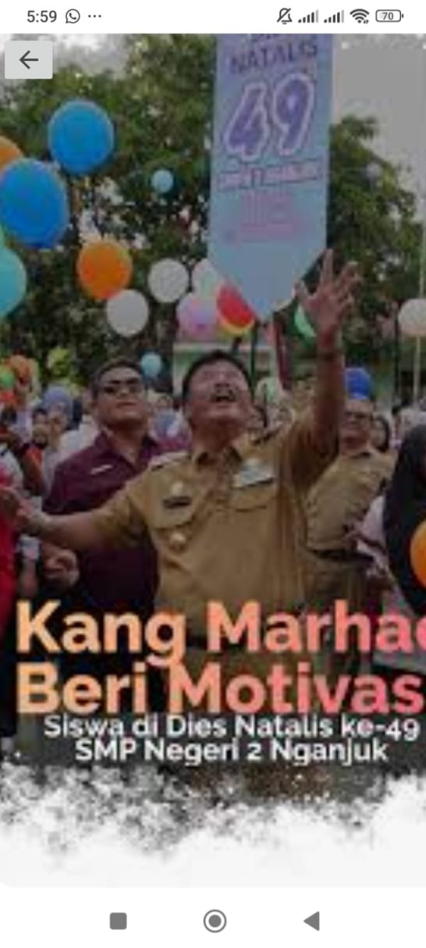 Di Balik Perayaan Dies Natalis ke-49, SMPN 2 Nganjuk Menanam Harapan dan Mimpi Siswa