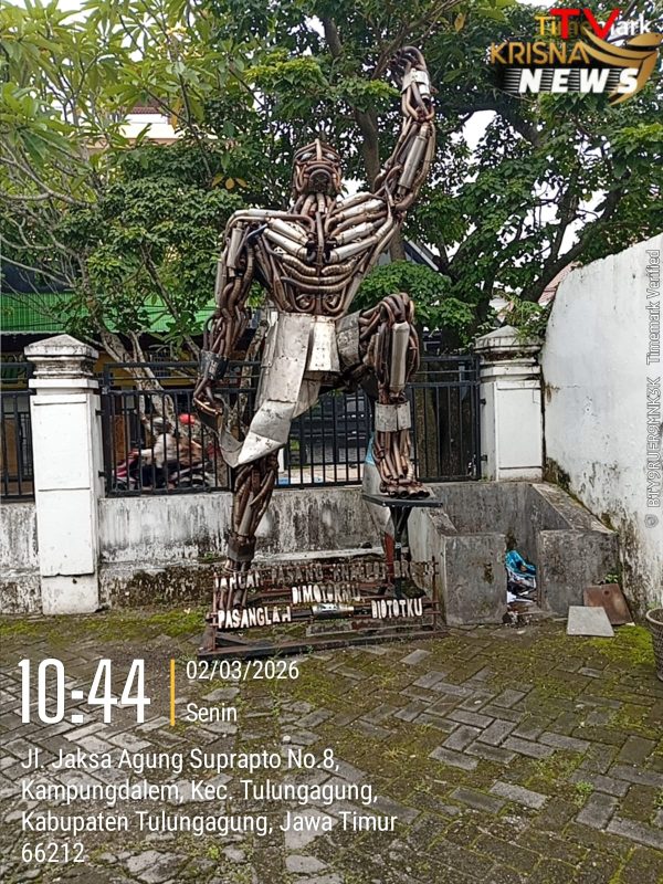 Robot dari Knalpot Bekas Jadi Sorotan, Bukti Kreativitas di Satlantas Tulungagung