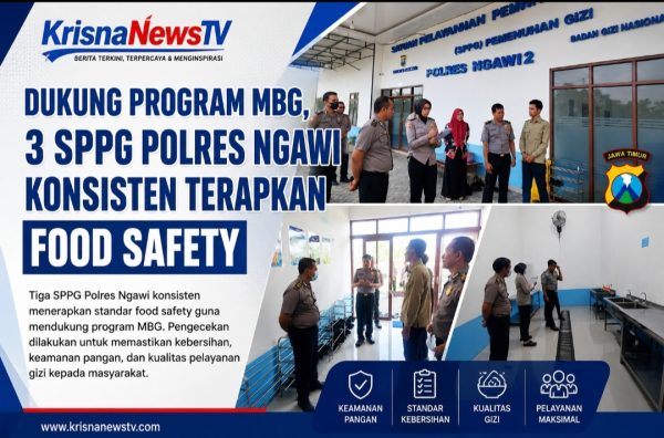Dukung Program MBG, 3 SPPG Polres Ngawi Konsisten Terapkan inspeksi food safety