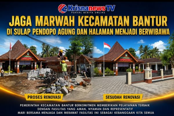 Jaga Marwah Kecamatan Bantur Di Sulap Pendopo Agung Dan Halaman Menjadi Berwibawa