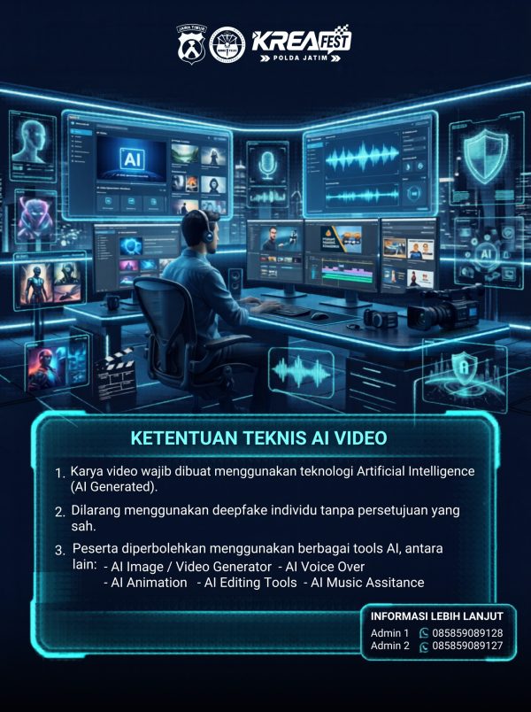 Polda Jatim Gelar KreaFest 2026, Ajak Generasi Muda Manfaatkan AI untuk Edukasi dan Keselamatan Masyarakat