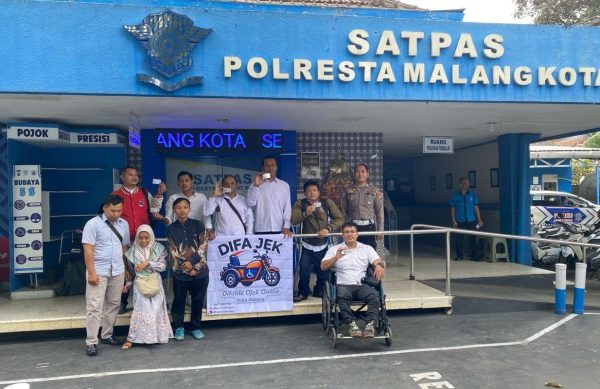 Polresta Malang Kota Beri Layanan Prioritas SIM Difabel, Difa Jek Apresiasi Kepedulian Polri