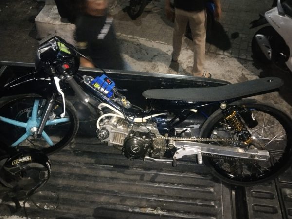 Respon Cepat Laporan Call Center 110 , Polres Malang Amankan Belasan Motor Balap Liar di Pakis